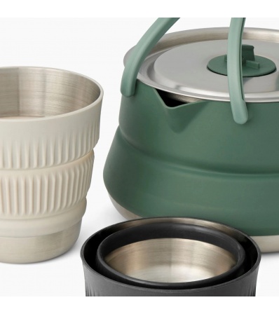 Комплект за готвене Sea To Summit Detour Stainless Steel Collapsible Kettle Cook Set 1.6l - 3 piece